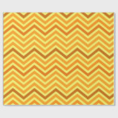 Moderne, heldere, trendy gouden gele chevron cadeaupapier (Vlak)