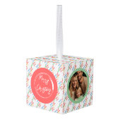 Moderne heldere vrolijke foto Keepsake Decoratie (Achter hoekig)