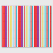 Moderne Heldere Zomer Stripe Patroon Kleurrijk Cadeaupapier (Vlak)