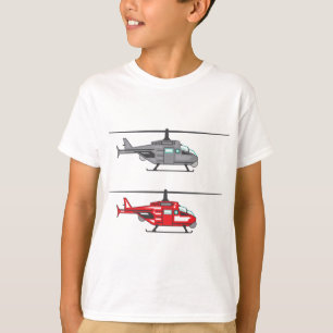 Moderne helikopter t-shirt