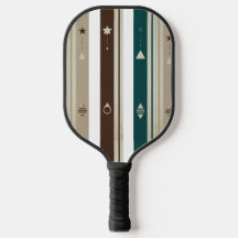 Moderne Hemel Drie Verticale Streep Pickleball