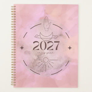 Moderne Hemel Mystieke 2027 Roze Planner