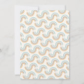 Moderne Hemel Ster Maan Zachte Blauwe Baby Shower Kaart (Achterkant)