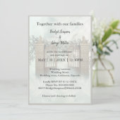 moderne hemel trap heilige huwelijksuitnodiging (Staand voorkant)