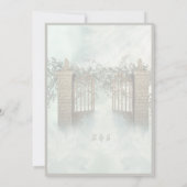 moderne hemel trap heilige huwelijksuitnodiging (Achterkant)