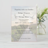 moderne hemel trap heilige huwelijksuitnodiging (Staand voorkant)