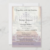 moderne hemel trap heilige huwelijksuitnodiging (Voorkant)