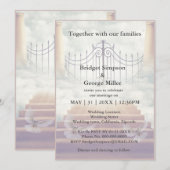 moderne hemel trap heilige huwelijksuitnodiging (Voorkant / Achterkant)