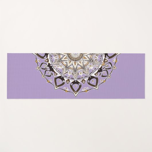 Moderne Hemelse Mandala | Trendy Boho Spiritueel Yogamat (Voorkant (horizontaal))