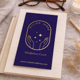 Moderne Hemelse Mindfulness Levenscoach Deep Blue Visitekaartje