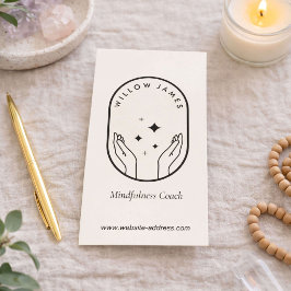 Moderne Hemelse Mindfulness Levenscoach Ivory Visitekaartje