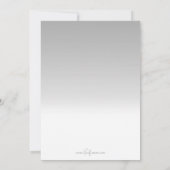 Moderne Hemelse Vrede Kalligrafie Foto Feestdagenkaart (Achterkant)