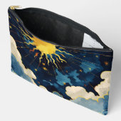 Moderne hemelse zonsterren en blauwe wolken etui (Open)