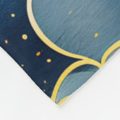 Moderne hemelse zonsterren en blauwe wolken fleece deken (Hoek)