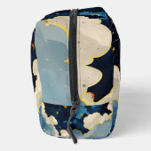 Moderne hemelse zonsterren en blauwe wolken toilettasje (Rechts)
