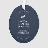 Moderne Herdenking Foto Hulde Marine Ornament (voorkant)