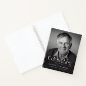 Moderne Herdenking van het Leven Memorial Funeral Notitieboek (Binnen)