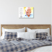 Moderne herdenking van marmeren Foto Keepslag Memo Canvas Afdruk (Insitu (Slaapkamer))