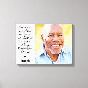 Moderne herdenking van marmeren Foto Keepslag Memo Canvas Afdruk