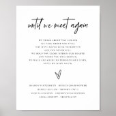 Moderne Herdenkingsbord voor Trouwfeest Familieher Poster (Voorkant)