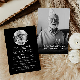Moderne Herdenkingsdienst Funeral Memorial Foto Kaart