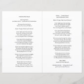Moderne Herdenkingsdienst Ontwerp (Achterkant)