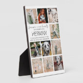 Moderne herdenkingsfoto-collageplaquette voor huis fotoplaat (Zijkant)