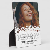 Moderne Herdenkingsfoto Fotoplaat (Zijkant)