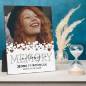 Moderne Herdenkingsfoto Fotoplaat (Zijkant)