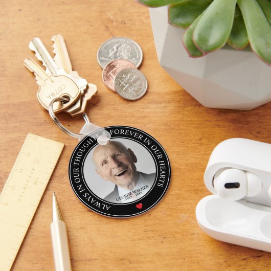 Moderne Herdenkingsfoto Herinnering Sleutelhanger (Bureau)