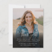 Moderne herdenkingsfoto van de begrafenis bedankkaart (Voorkant)