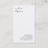 Moderne Herdershond Visitekaartje (Achterkant)