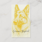 Moderne Herdershond Visitekaartje (Voorkant)