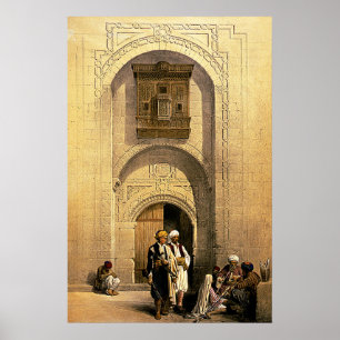 Moderne herenhuis in Caïro, Arabesk, Roberts/Haghe Poster