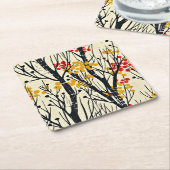 Moderne Herfst Abstract Scandinavisch Kartonnen Onderzetters (Schuin)