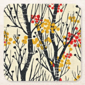 Moderne Herfst Abstract Scandinavisch Kartonnen Onderzetters (Voorkant)