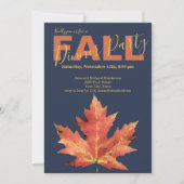 Moderne Herfst binnenpartij uitnodiging (Voorkant)