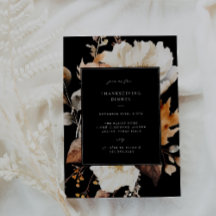 Moderne Herfst Bloemen Thanksgiving Diner Party