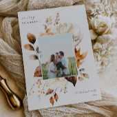 Moderne Herfst Bloemen Thanksgiving Feestdagenkaart