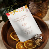 Moderne Herfst Bright Floral Eenvoudige foto bruil Kaart