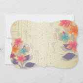 Moderne Herfst Floral Baby shower Kaart (Achterkant)