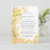 Moderne Herfst Floral Vrijgezellenfeest Kaart (Staand voorkant)