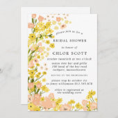 Moderne Herfst Floral Vrijgezellenfeest Kaart (Voorkant / Achterkant)