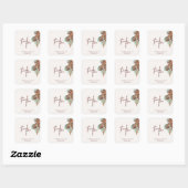 Moderne Herfst Foliage Autumn Wedding Sticker (Vel)