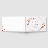 Moderne Herfst Greenery Geometric Rustic Wedding Gastenboek (Volledig)