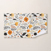 Moderne herfst Herfst Boho Botanische Bloemen Bad Handdoek (Handdoek)