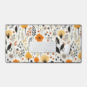 Moderne herfst Herfst Boho Botanische Bloemen Bureaumat (Keyboard & Muis)