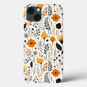 Moderne herfst Herfst Boho Botanische Bloemen Case-Mate iPhone Case