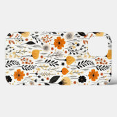 Moderne herfst Herfst Boho Botanische Bloemen Case-Mate iPhone Case (Achterkant (horizontaal))