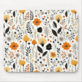 Moderne herfst Herfst Boho Botanische Bloemen Muismat (Voorkant)